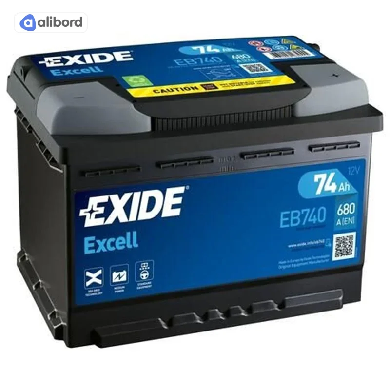 Акумулятор 74Ah-12v Exide EXCELL (278х175х190), L, EN680 EB741