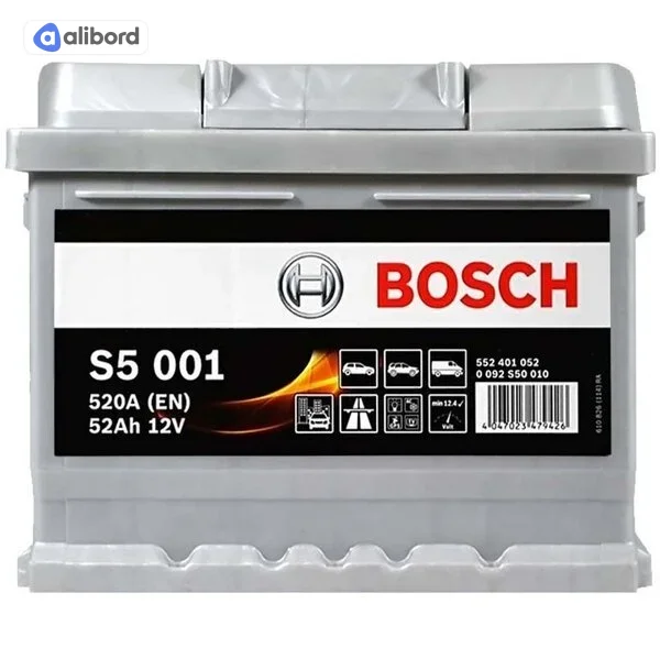 Акумулятор 52Ah-12v BOSCH (S5001) (207x175x175),R,EN520 0092S50010