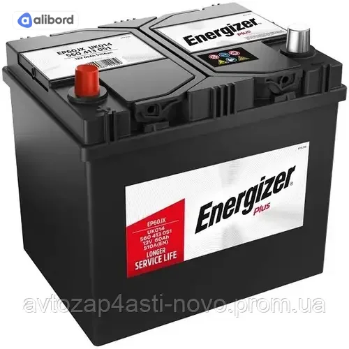 Акумулятор 60Ah-12v Energizer Plus (232х173х225), L,EN510 Азія 560 413 051