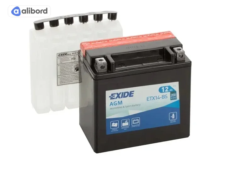 Акумулятор 12Ah-12v Exide AGM (150х87х145), L, EN200 AGM12-12