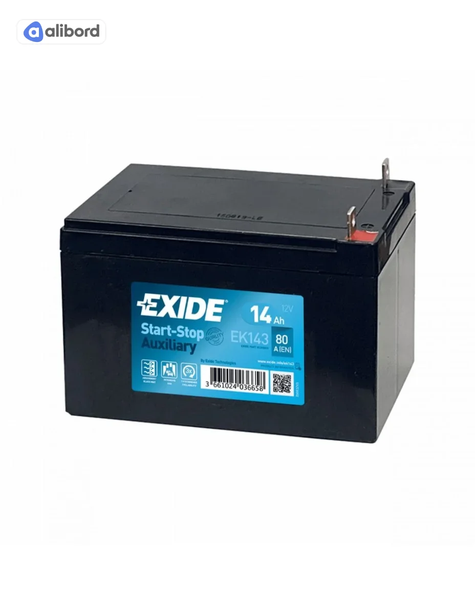 Акумулятор 14Ah-12v Exide AGM AUXILIARY (150х100х100),L,EN80 EK143
