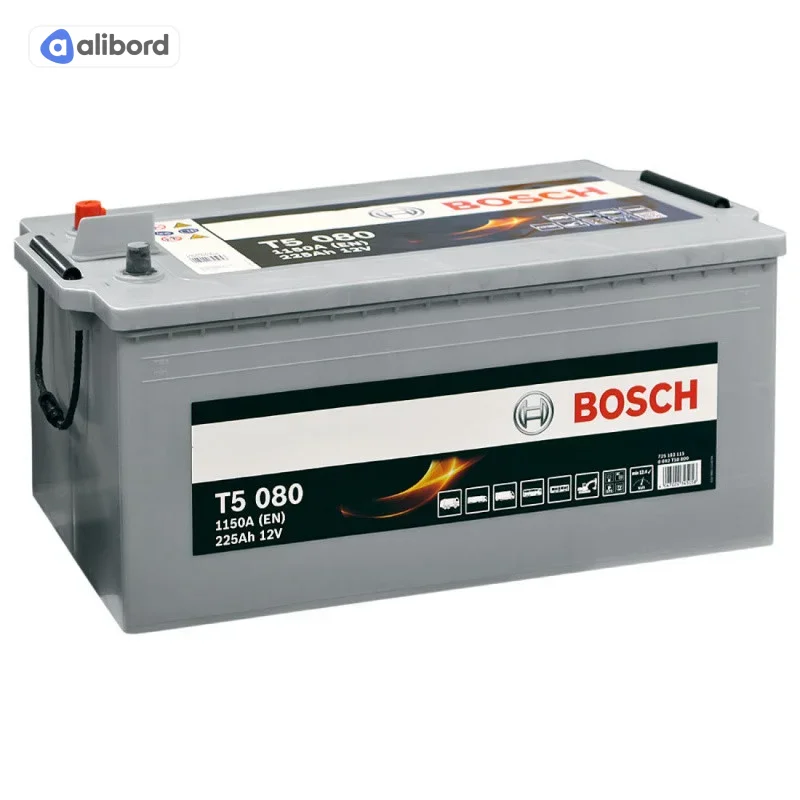 Акумулятор 225Ah-12v BOSCH (T5080) (518x276x242),полярність зворотна (3),EN1150 0092T50800