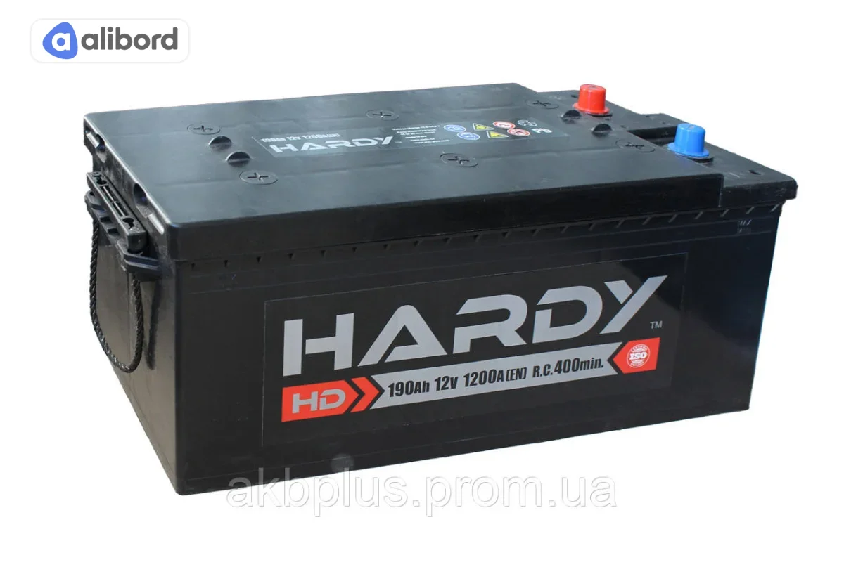 Акумулятор  190Ah-12v HARDY STANDARD (513x235x240),R,EN1000 !КАТ. -20% 5237439849
