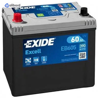 Акумулятор 60Ah-12v Exide EXCELL (230х172х220), L, EN480 Азія EB605