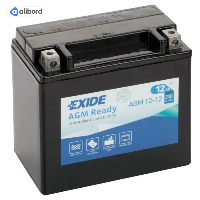 Акумулятор 12Ah-12v Exide AGM (ETX14AH-BS) (134х89х164) L, EN210 ETX14AH-BS
