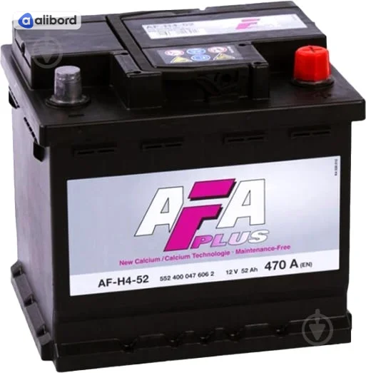 Акумулятор   52Ah-12v AFA (207х175х190), R,EN470 !КАТ. -10% 552 400 047