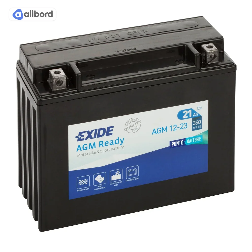 Акумулятор   21Ah-12v Exide AGM (205х90х165),R,EN350 !КАТ. -20% AGM12-23