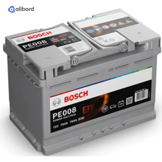 Акумулятор   70Ah-12v BOSCH EFB (S4E08) (278x175x190),R,EN760 !КАТ. -20% 0092S4E081