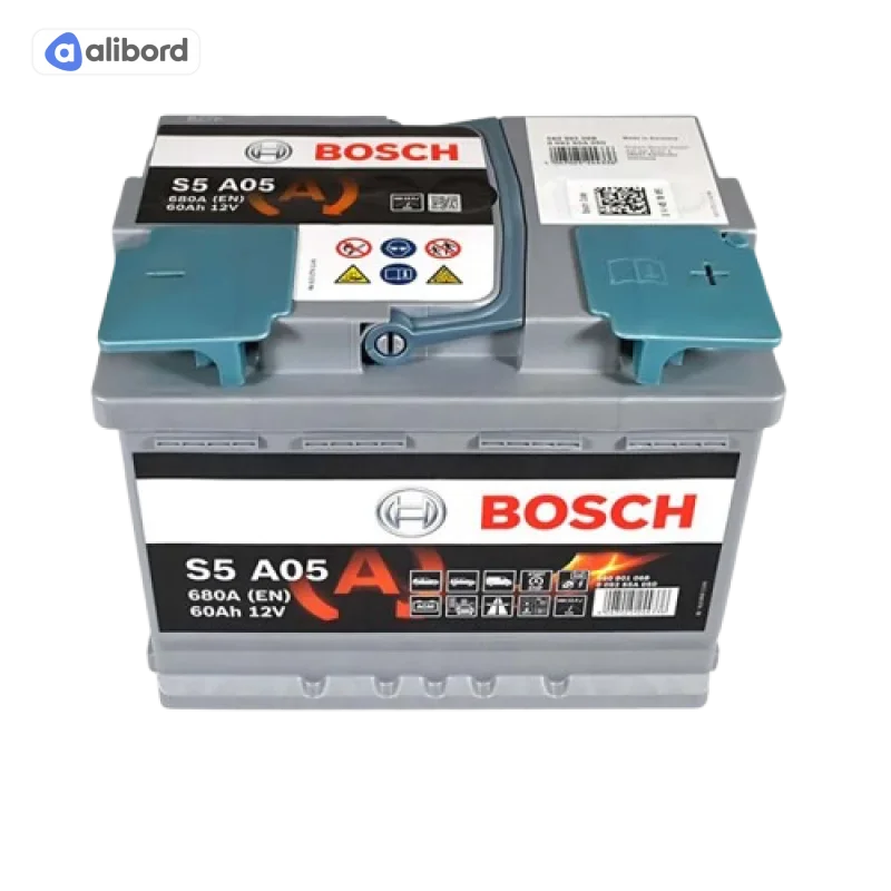 Акумулятор 60Ah-12v BOSCH AGM (S5A05) (242х175х190), R, EN680 0092S5A050