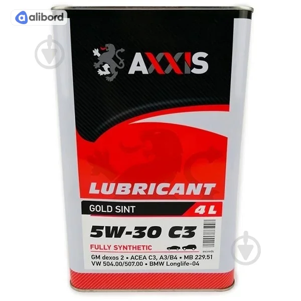Масло моторн. AXXIS 5W-30 С2 PSA Gold Sint (Каністра 1л) AX-2186