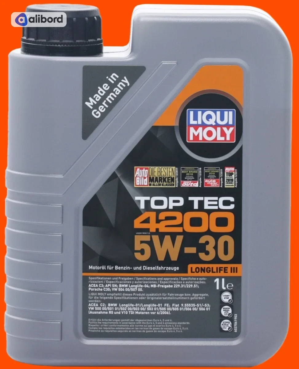Олива моторна Liqui Moly TOP TEC 4200 5W-30 (Каністра 5л) 7661/8973