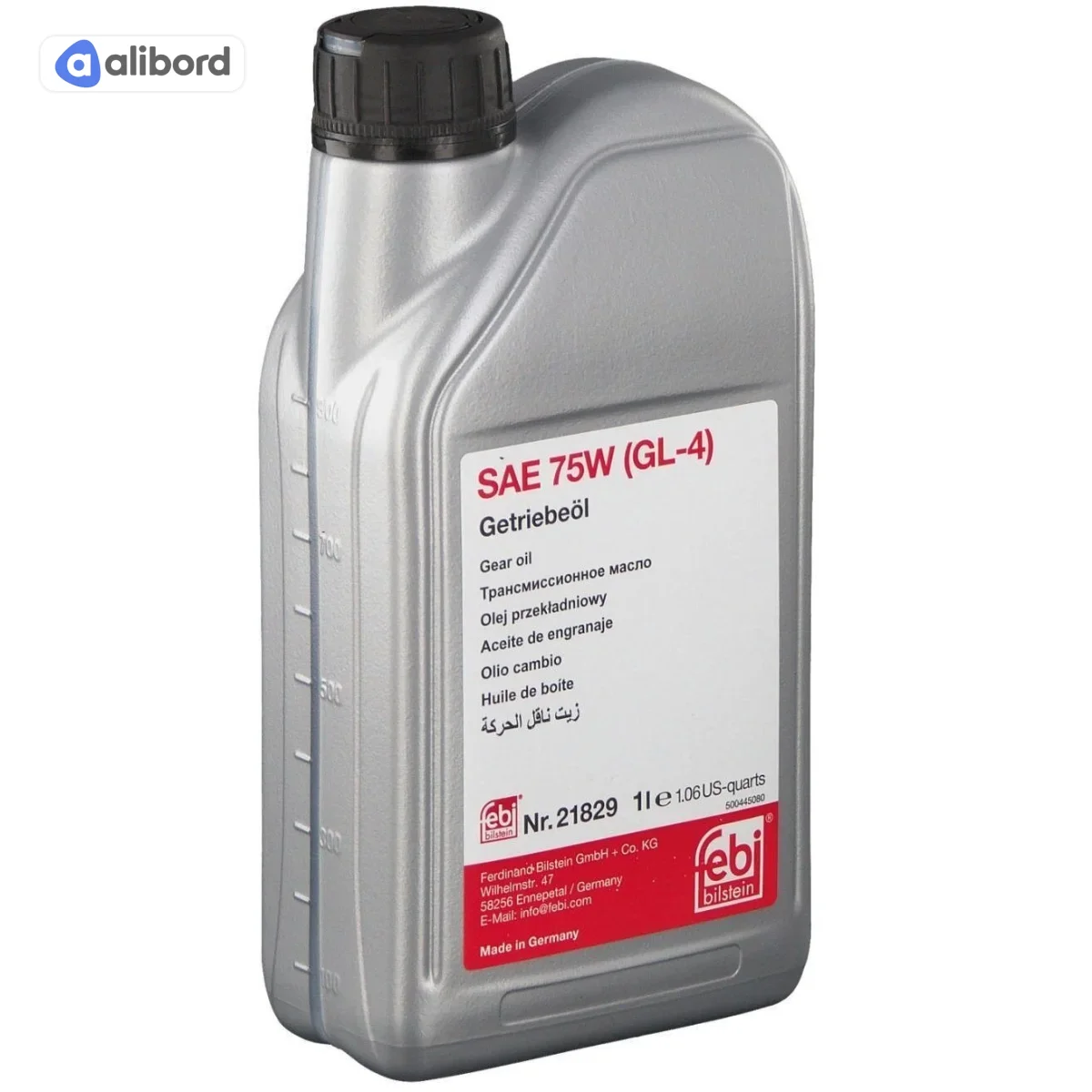 Олива трансміс. FEBI SAE 75W-80 GL-4 (Каністра 1л) 180073