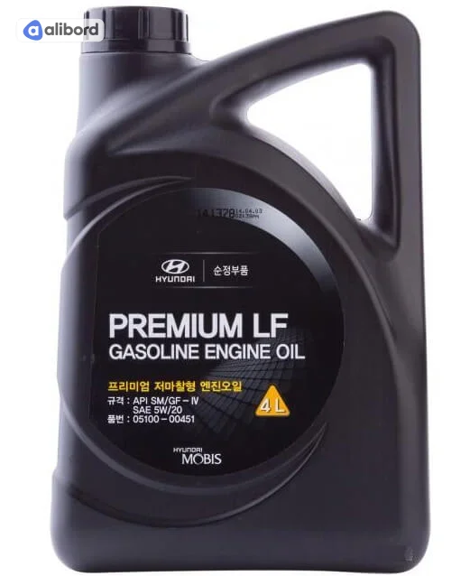 Масло моторное hyunda premum lf gasolne 5w20 sm gf-4 (1л) (вир-во Mobis) 510000151