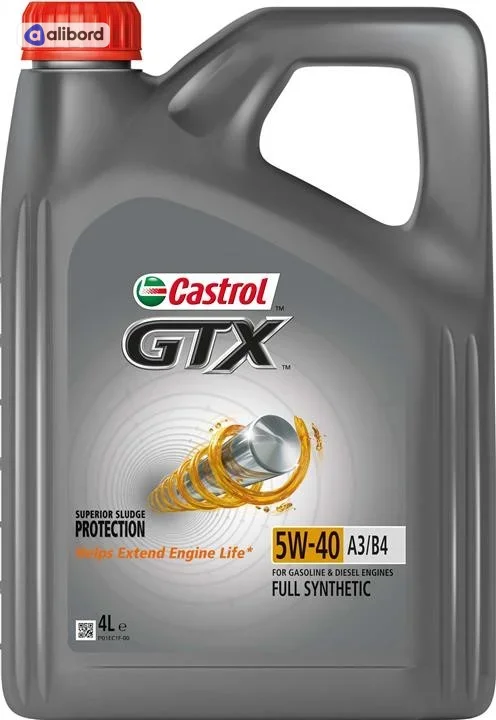 Олива моторна Castrol GTX 5W-40 A3/B4 (Каністра 1л) 15E62B