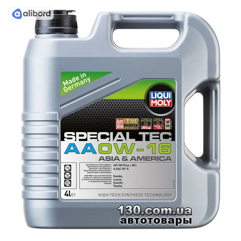 Олива моторна Liqui Moly Special TEC AA 0W-16 (Каністра 1л) 21326