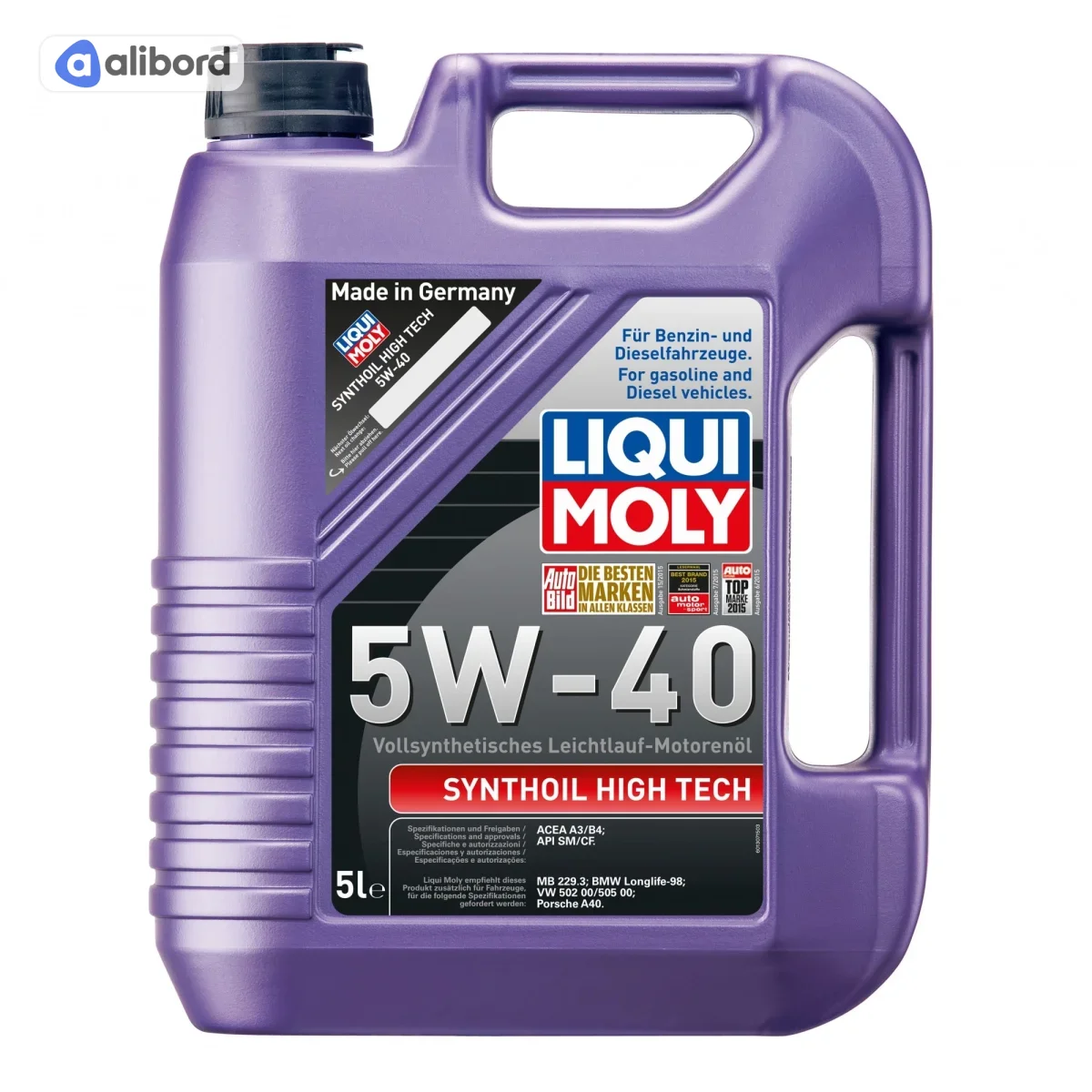 Олива моторна Liqui Moly Synthoil High Tech 5W-40 (Каністра 5л) 1925/1856