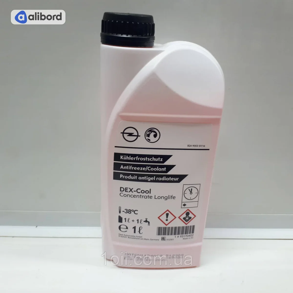 Антифриз концентрат GENERAL MOTORS синій -80°C, 1 л 95599870