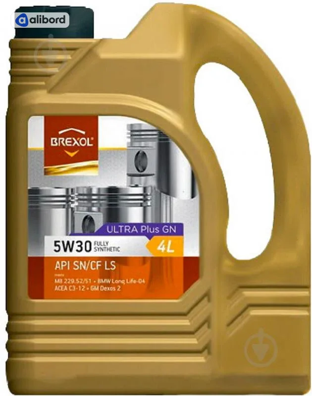 Масло моторн. BREXOL Ultra Plus GN 5W30 API SN/CF LS (Dexos2) (Бочка 200л) 48021134647