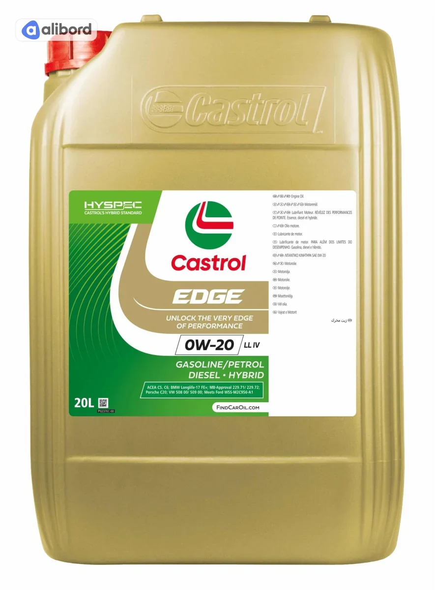 Олива моторна Castrol EDGE 0W-20 LL IV (Каністра 4л) 15F612