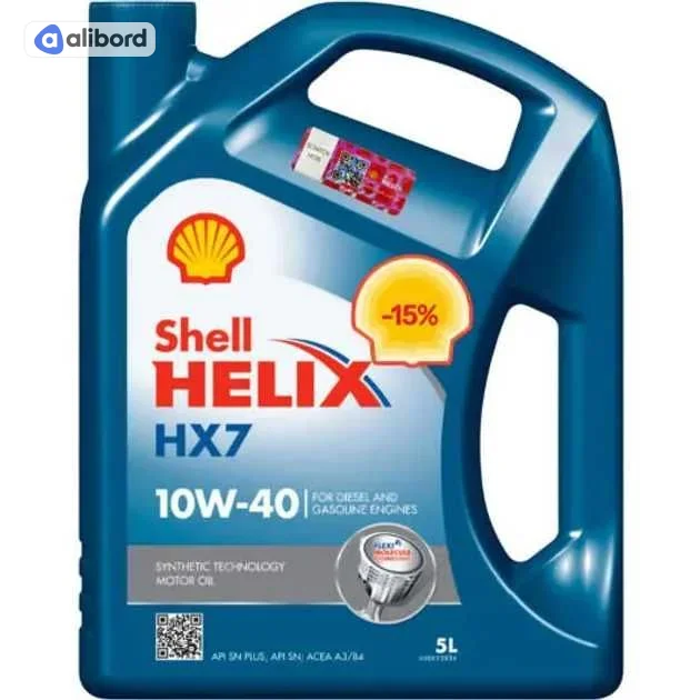 Олива моторна SHELL Helix HX7 SAE 10W-40 (Каністра 5л) 550070413