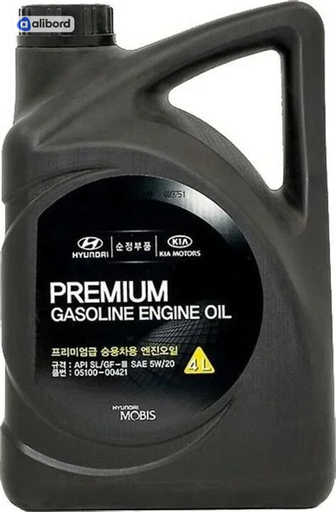 Моторное масло hyunda premum gasolne sae 5w-20 sl gf-3 (4л) (вир-во Mobis) 0510000420