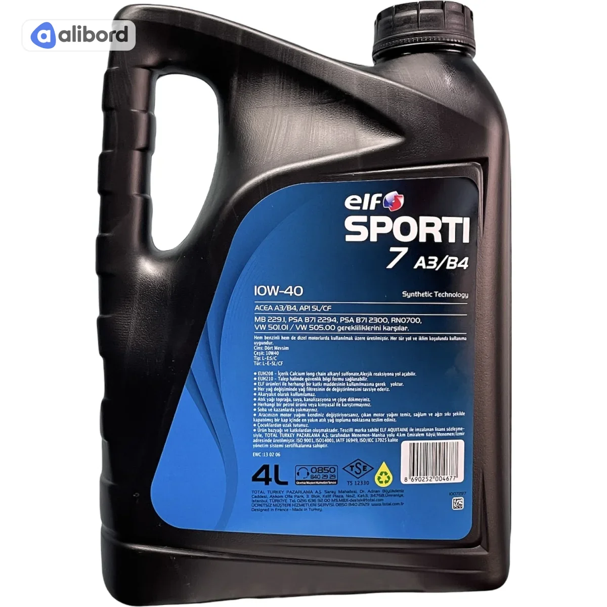 Олива моторна ELF SPORTI 7 A3/B4 10W-40 (Каністра 1л) 214260