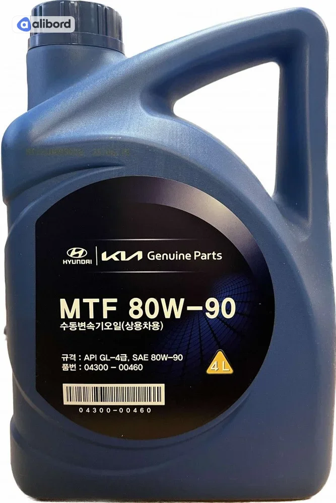 Трансмиссионное масло hyunda mtf sae 80w-90 gl-4 (4л) (вир-во Mobis) 0430000460