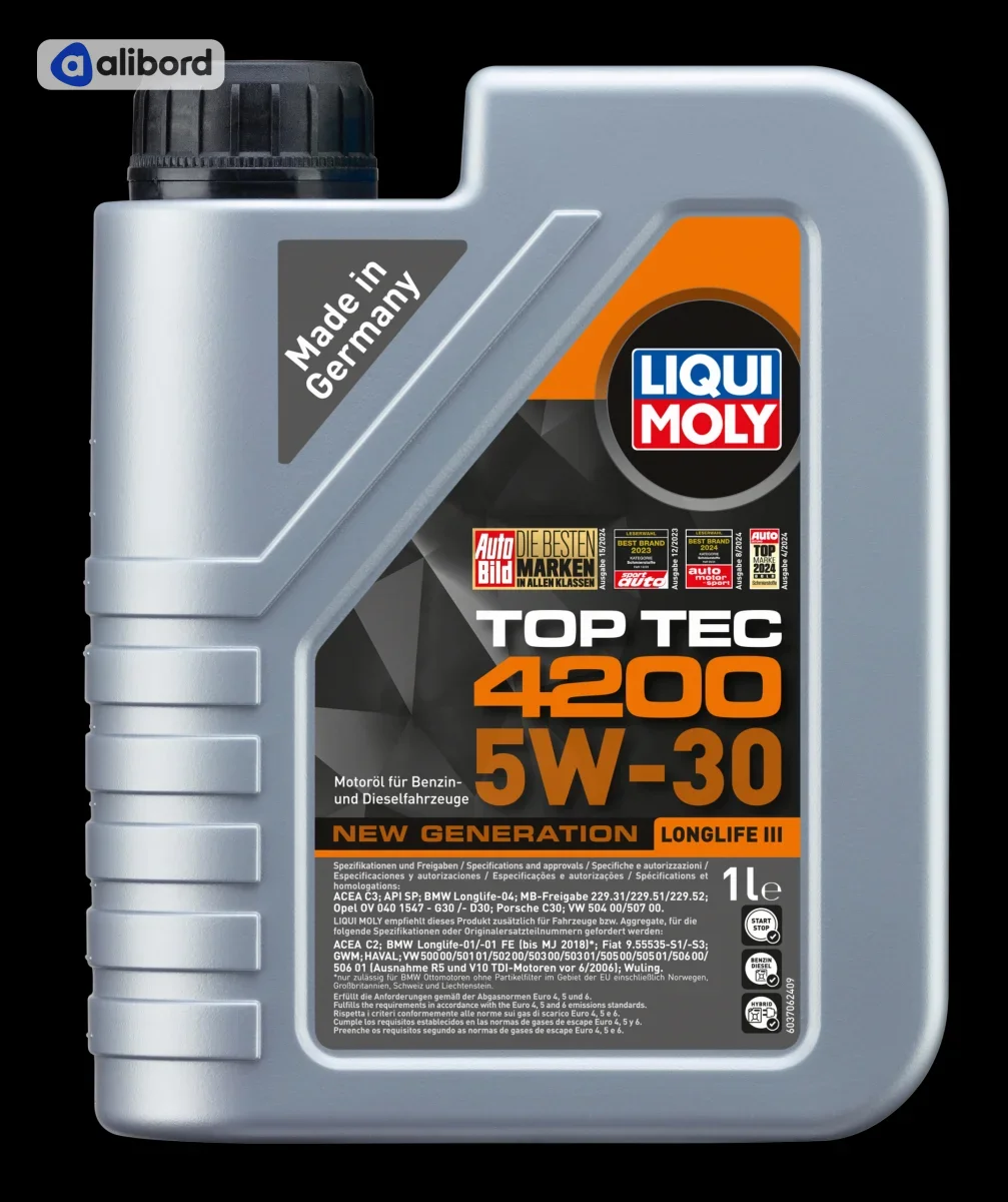 Олива моторна Liqui Moly TOP TEC 4200 5W-30 (Каністра 1л) 7660/8972